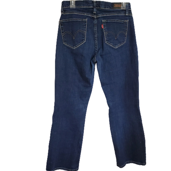 Levi's 529 Curvy Boot Cut Jeans Denim Dark Wash Size 8 30x27.5 - Picture 5 of 10